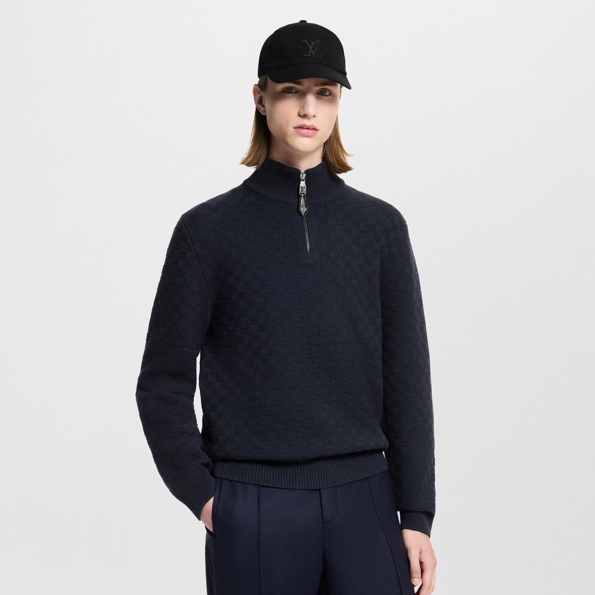 Cashmere-Wool Blend Half-Zip Pullover - Ready-to-Wear | LOUIS VUITTON
